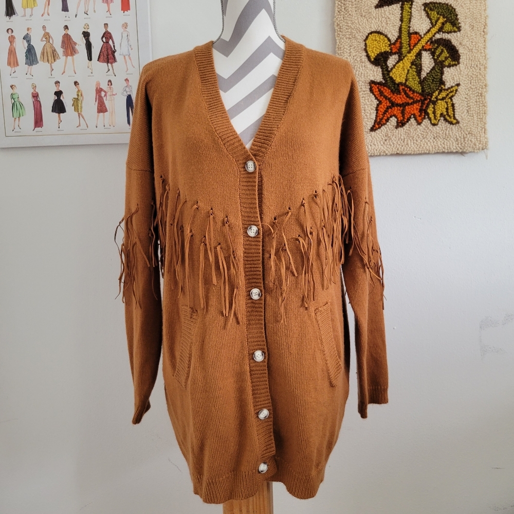 Very J | Western Fringe Cardigan